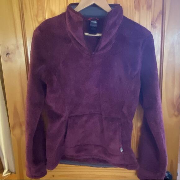 The North Face Osito shaggy 1/4 zip Pullover Fleece Jacket Kangaroo Pocket S - Picture 7 of 8